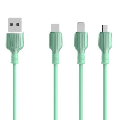 China Macaron Crystal Data Cable 2A Usb Cable 1M Charging Cable For MP3/MP4 Player Commonly Used Accessories And Parts Para Celular for sale