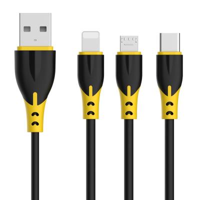 China High Quality Commonly Used MP3/MP4 Player Dual Color Usb Data Cable Accessories And Parts 2.1A Fast Charging Cable For Iphone for sale