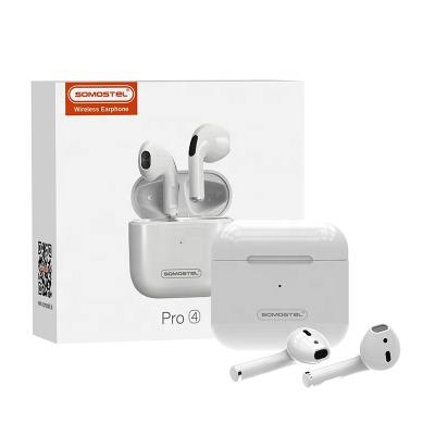 China New Unique Design Ture Wireless Pro Earphone 4 Earbuds Bass Touch Control Earbuds Mini High Fidelity Deep Wireless Earbuds For Iphone for sale