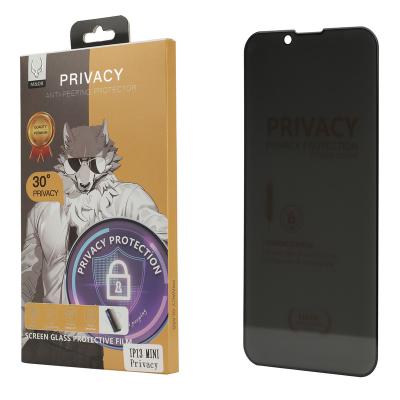 China New Product Mobile Phone Wolf Series Premium Tempered Glass Anti-peep Film Guard Privacy Protection Screen Protector Micas Para Celulares for sale