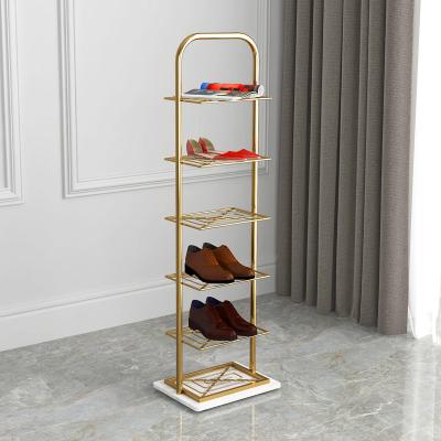 China (Size)Adjustable Nordic Marble Rack Stretches Online Price Square Pipe Shoe Rack For Doorway for sale