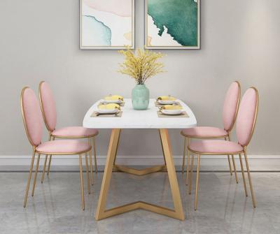 China The other factory direct sale of the Nordic simple modern marble dining table chair combination marble dining table rectangular marble dining table for sale