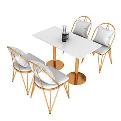 China The other modern minimalist marble dining table and chair combination for sale