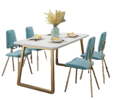 China The other Nordic style dining table household table simple marble dining table and chair combination furniture for sale