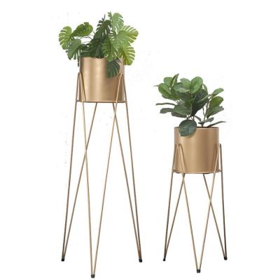 China Europe simple flower stand iron flower pot living room decoration pot frame for sale