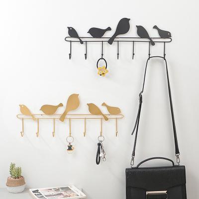 China Wall Mounted Bird Shape Hook Shape Hook Shape Bathroom Coat Rack Dormitory Single Kitchen Viable Rack Nordic for sale