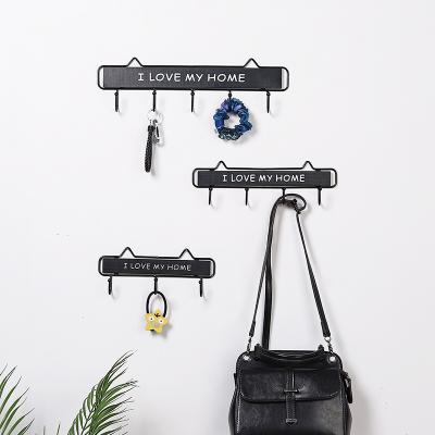 China Viable High Quality Cheap Wooden Retro Key Hangs Wall Coat Hooks Home Porch Wall Hanger for sale