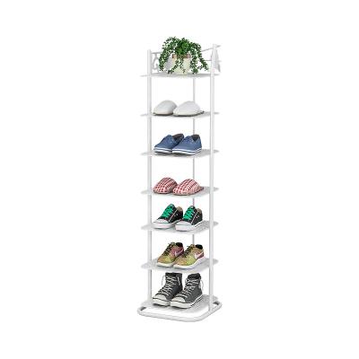 China Modern simple multi-layer bathroom assembly shelf iron metal dormitory rack economical shoe storage and finish for sale