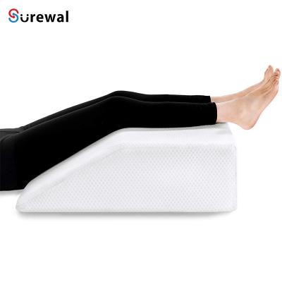 China Anti-Static Leg Altitude Pillow with Cooling Gel Memory Foam Top Wedge Pillow to Solve Leg &Back&Joint Pain for sale