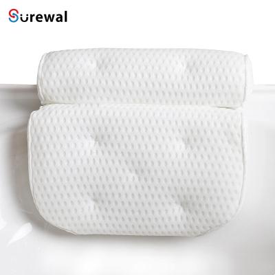 China Anti-Static Relaxing 4D Bath Rests For Tub Neck And Back Support, Luxury Bathtub Pillow Headrest Cushion for sale