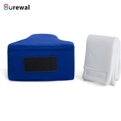 China Knee Wedge Abduction Memory Foam Anti Dust Mites Soft Hip Block Separator Cushion Separating Knees For Hip Surgery Contoured Knee Pillow for sale