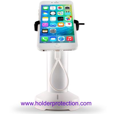 China COMER stand-alone with gripper option and alarm mobile display security cradle with charger cable for sale