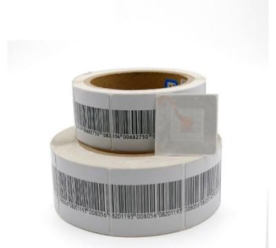 China Retail shop high sensitive security sticker RF paper label for sale