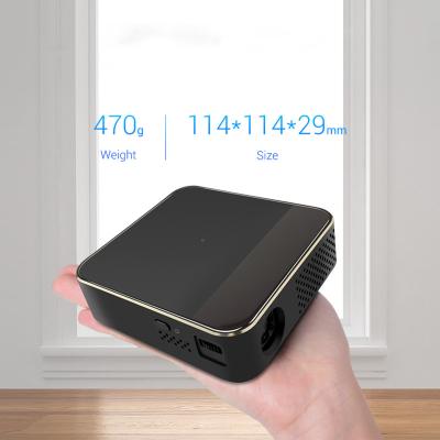 China Internet Build-in Mini Projector High Quality Short Distance Android TV 7.1 Home Cinema Home Theater 150ansi Portable Projector for sale