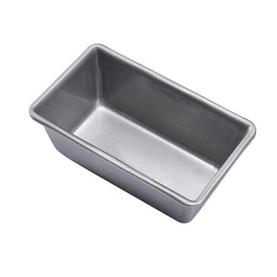 China 6 Inch Silver Baking Tools Non Stick Metal Bread Loaf Liner Seamless Pan for sale