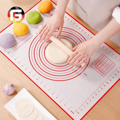 China Non-Slip Mat Viable Non-Stick Griddle Baking Silicon Paste Pad with Measurements and Conversion Tables for sale