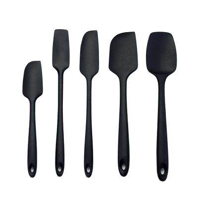 China Long Sustainable Cake Baking Tools 11inch Baking, Baking, And Pastry Mixing Colorful Baking Cake Tools Non Stick Butter Silicone Spatula for sale