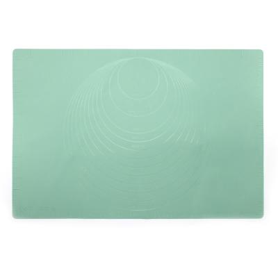 China Viable Wholesale Extra Large 60x40cm Silicone Pastry Mat Non Stick Baking Mat Countertop Protector With Gauge for sale