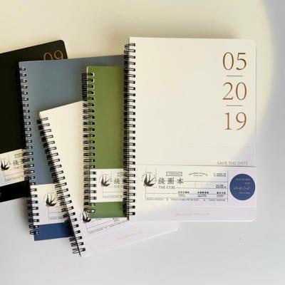 China Best Selling Promotion Card\Business\School\Office\Gift White Cover 2023 With Printing Notebook Spiral Binding Stationery For School Supplies for sale