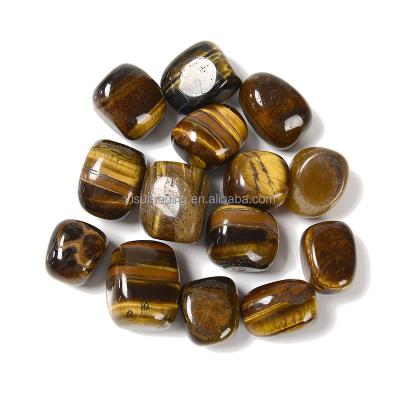 China Wholesale Classic Natural Healing Crystal Polished Tiger Eye Tumbled Palm Stone Crafts for sale