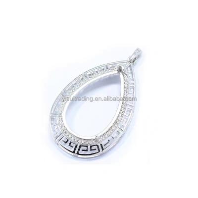 China 925 Classic Droplets l Sterling Silver Droplets Pendants Jewelry Holders Settings for sale