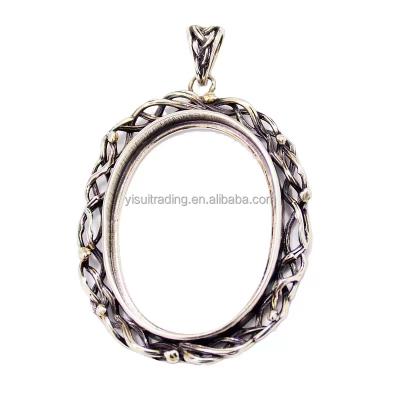 China OEM Jewelry Manufacturer Promotive Gift Elegant Classic Silver Pendant for sale