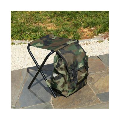 China Outdoor Hunting Work Or Fish Fishing Chair Camouflage Multi-Functional Outdoor Folding Portable Stool Bag Storage Lightweight Fishing Chair for sale