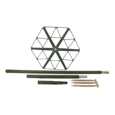 China Military Army Security Shading Decorating Outdoor Camping Accessories Camouflage Net Poles Support System for sale