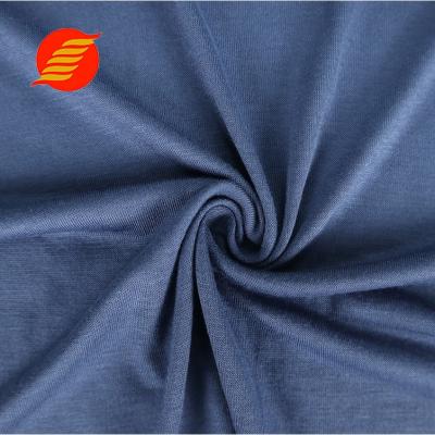 China Popular fabrics anti static dyed rayon spandex fabric material knit single jersey fabric for sale