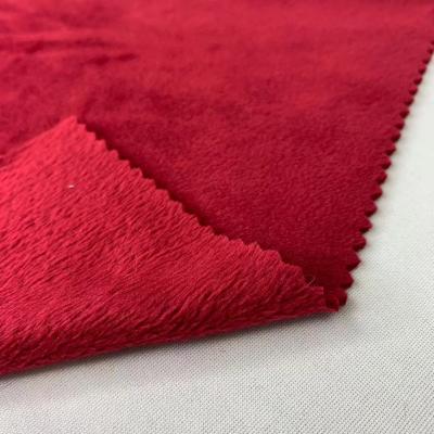 China 2021 Warm Article Velvet Fabric Heat-insulation Polyester Spandex Super Soft Double Side For Loungewear for sale