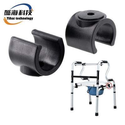 China Walker Parts Medical C Rehabilitation Supplies Plastic Pipe Clamp in 22.2mm Pipe for sale