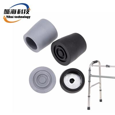 China Rehabilitation Medical Supplies Spare Parts 25mm Anti Slip Rubber Walker Tip for sale