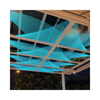 China Factory Wholesale 11~17mm Thickness LES Luminescent Glow Glass For Canopy And Ceiling for sale