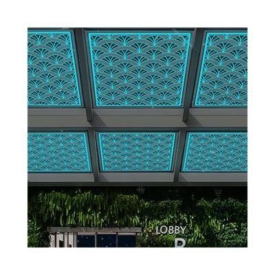 China Luminescent Manufacturers Supply LES-CT1100 Rectangular White Blue Clear Color Smart Glass for sale