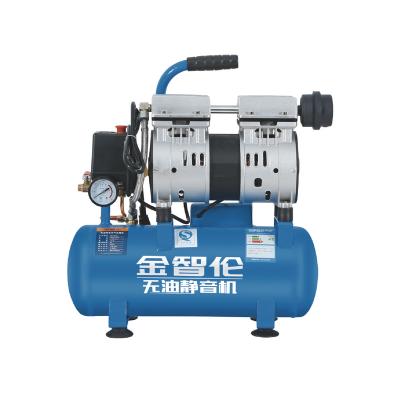 China New Type Lubricated 0.6kw Low Price Oil Free Silent Air Compressor for sale