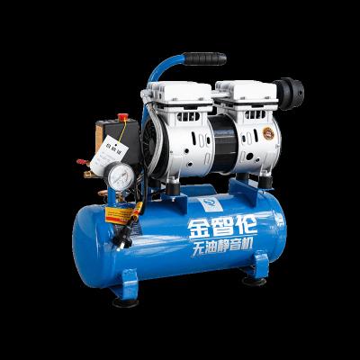 China 600W 0.8hp Lubricated Silent Oil Free Air Compressor for sale