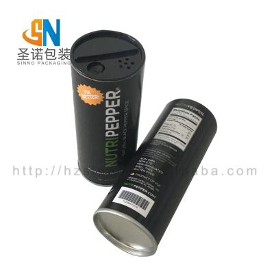 China food & Beverage Packaging Custom Spice Container With Shaker Lid Round Paper Tube for sale