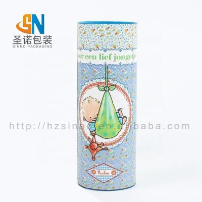 China Rigid Toy Toy Package Box Custom Printed Round Paper Tube Packaging With Metal Ends for sale