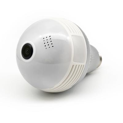 China Hot Selling Wifi PAN-TILT Bulb Panoramic Camera 360 Degree Fisheye Bulb Camera for sale