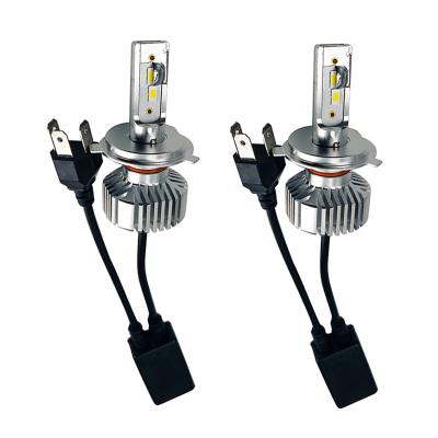 China Car Headlight H4 9003 HB2 LED Headlight Bulbs Hi/Lo Dual Beam Fanless 6500K 4300K ​​3200K 60W 12000LM CSP 3570 Dual Color Led Auto Lighting System for sale