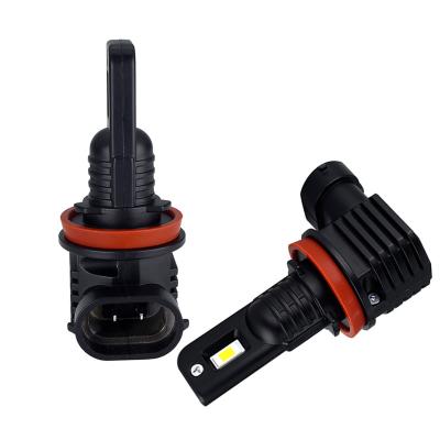 China H1 H3 H4 H7 H11 Led Fog Light V9 H1 H3 H4 H7 H11 9005 9006 Fanless Car LED Fog Light Bulbs 80W 5000LM All In One H8 H9 H10 H11 H16 JP Auto Led Headlight for sale