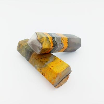 China High Quality Natural Europe Bumblebee Polished Crystal Point Bumble Bee Jasper Tower Generators For Wholesale for sale