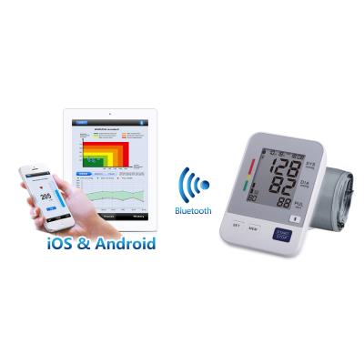 China ABS U80IH Voice broadcast WIFI arm blood pressure monitor with WHO indicator and IHB indicator for sale