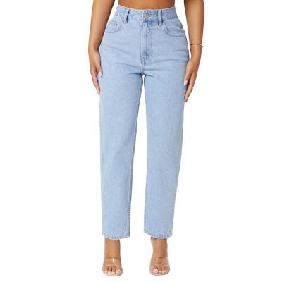 China Breathable 2021 Fashion Sexy Summer Cropped jeans Slant Pocket High Waist Mom Fit Jeans for women for sale