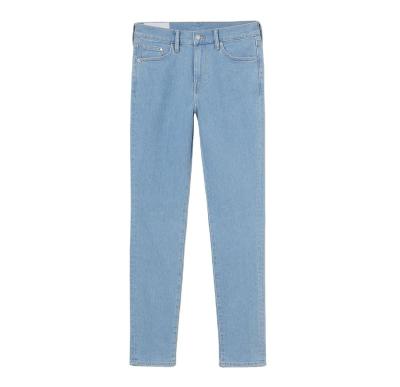 China 2021 Custom Sustainable Hot-selling Casual Washed Denim Pants Cotton Skinny Leg Stretch Jeans For Men for sale