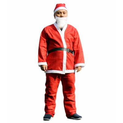 China Eco - Friendly Recycle Clothes Wholesale Christmas Costume Santa Claus Costume For Men for sale