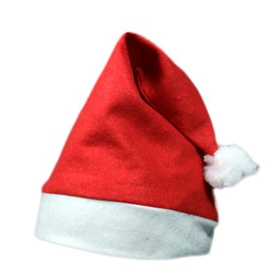 China Cheaper Adult Felt Cloth Kids Christmas Hat Felt Christmas Hat For Santa Claus Decoration for sale