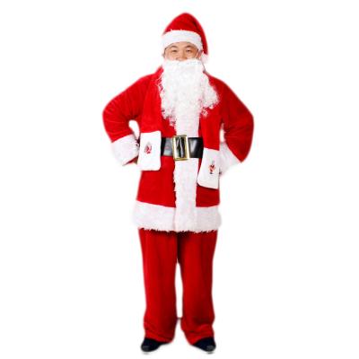 China Wholesale Velvet Soft Plush Toy Costume Suit For Santa for sale