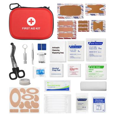 China Eva First Aid Kits Bulk Kit Red Stocked Mini Emergency Nylon Waterproof Medical Personal Kit New Design With Supplies For Car Home Life Raft for sale