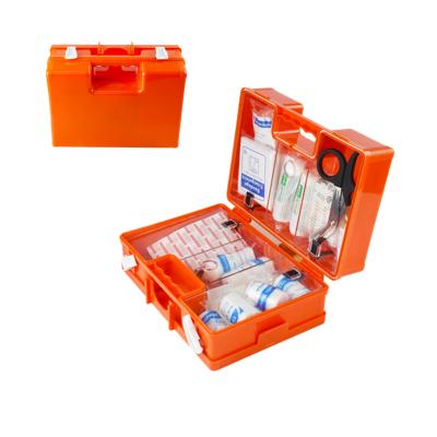 China Turkish 25 50 Person First Aid Kit ABS Plastic Wall Mounted Industrial Plastic Construction Box Kits In Dubai UAE For Workplace for sale